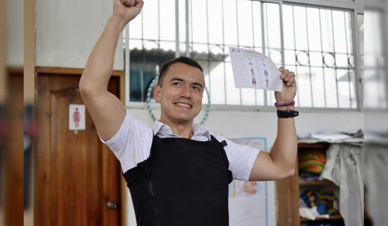 Daniel Noboa es electo como el presidente más joven en la historia de Ecuador